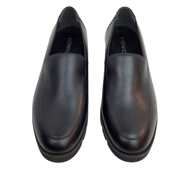 Vionic Kensley Womens 9.5 Black Leather Comfort Loafers - Picture 2 of 9